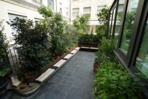 Loft in stile moderno con patio coperto a Milano per foto video eventi