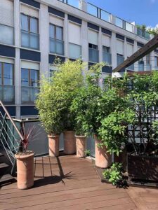 Attico di Paride in stile moderno con terrazza panoramica a Milano per foto e video
