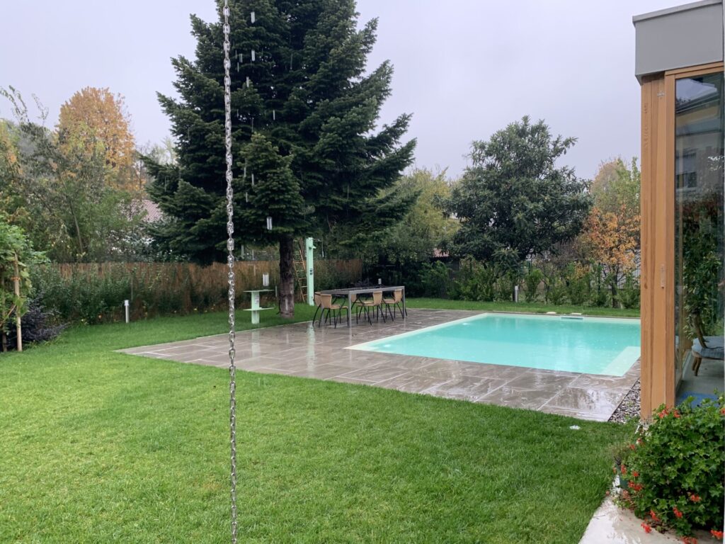 Villa moderna con piscina a Milano per foto video eventi