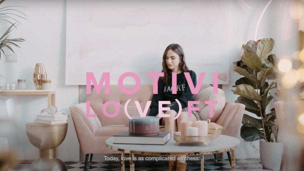 Lo spot Motivi nel loft di Marcelline